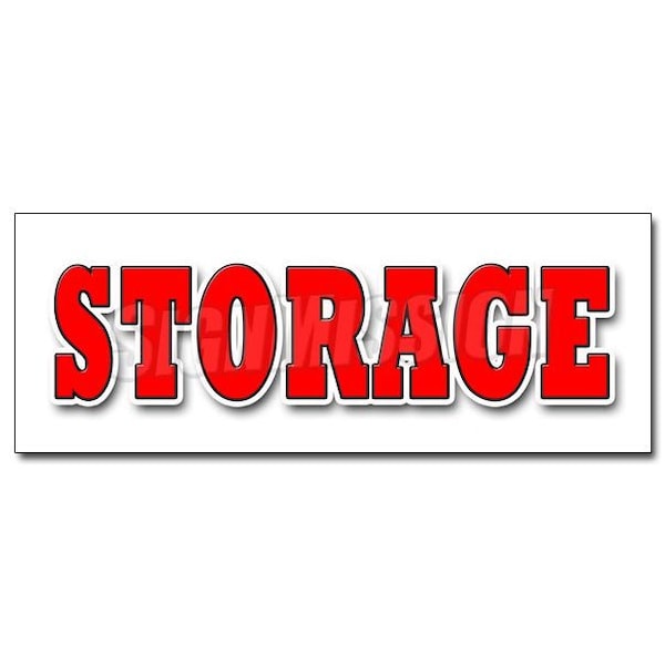 Signmission STORAGE DECAL sticker long short term climate controlled secure indoor, D-12 Storage D-12 Storage - main